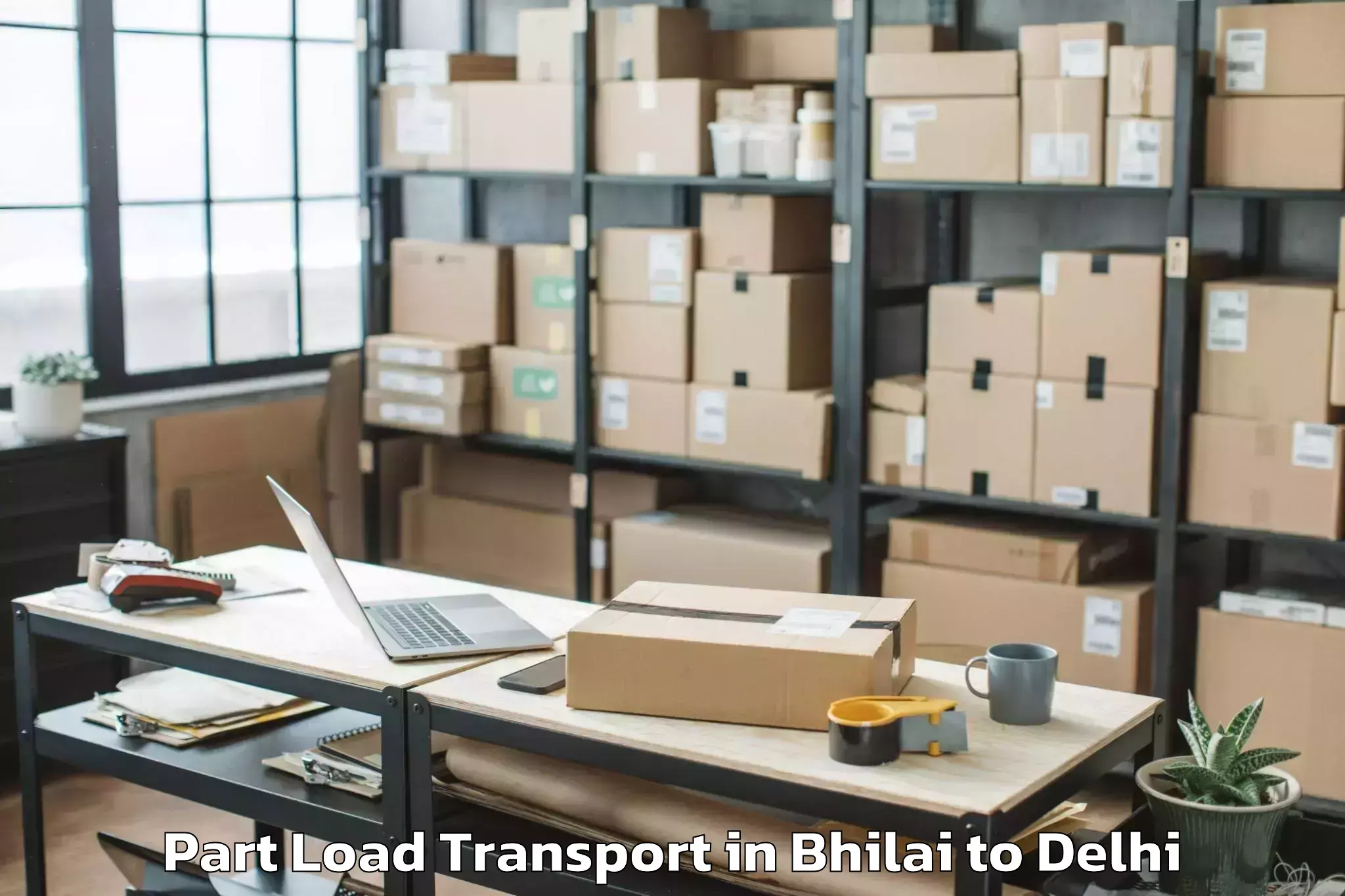 Book Bhilai to Seema Puri Part Load Transport